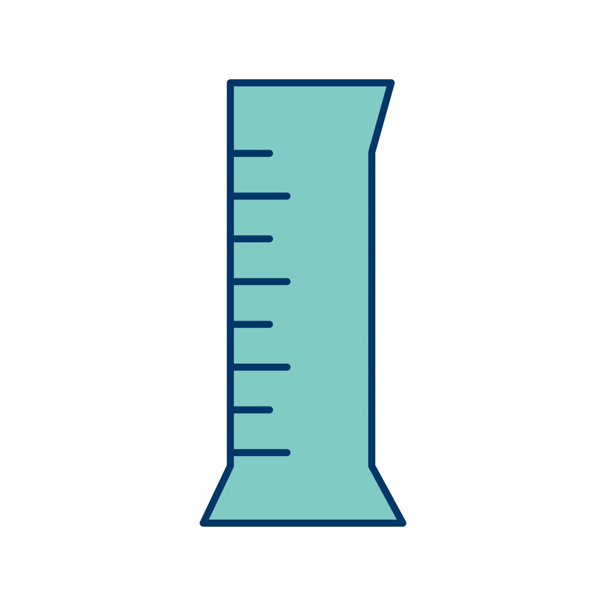 Химическая колба мультяшная