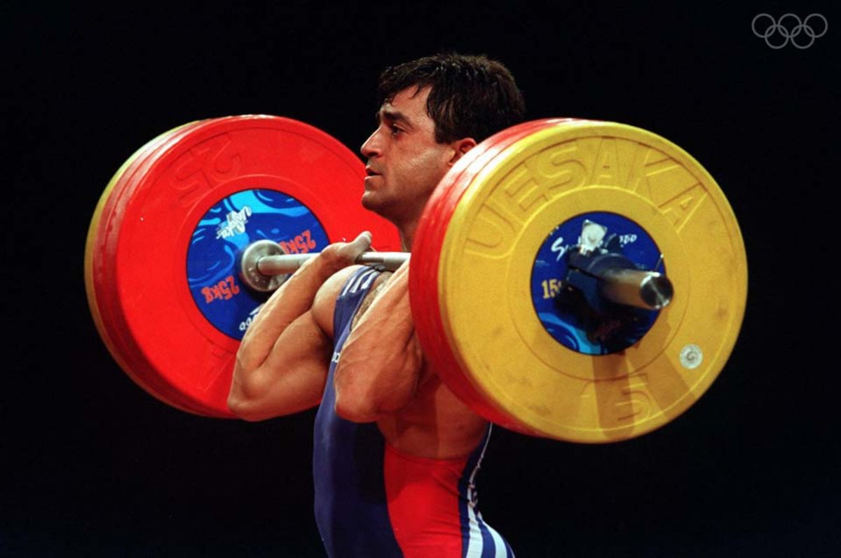 Штангист мультяшный