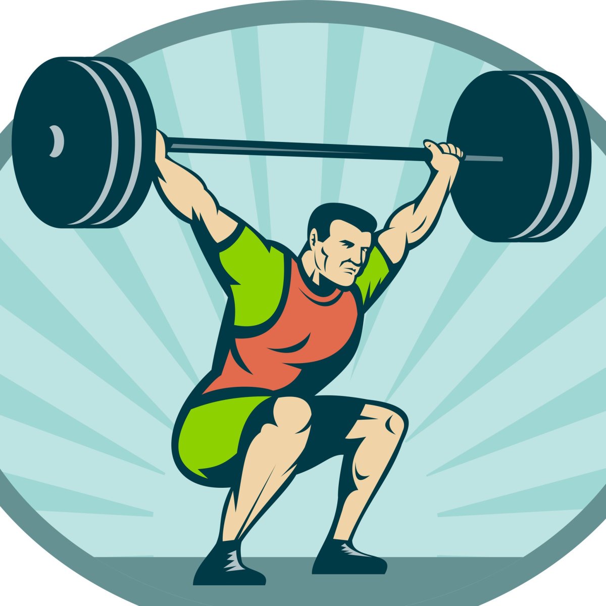 Тяжелая атлетика иллюстрация