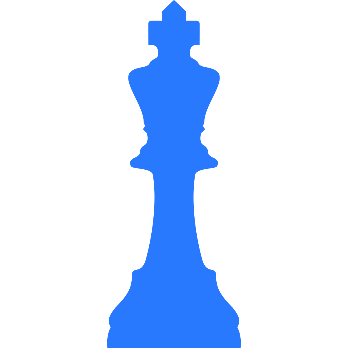 Шахматный ферзь без фона