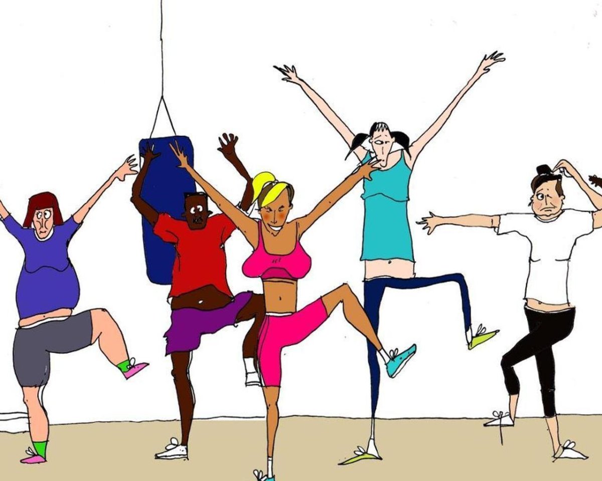 Зарядка карикатура