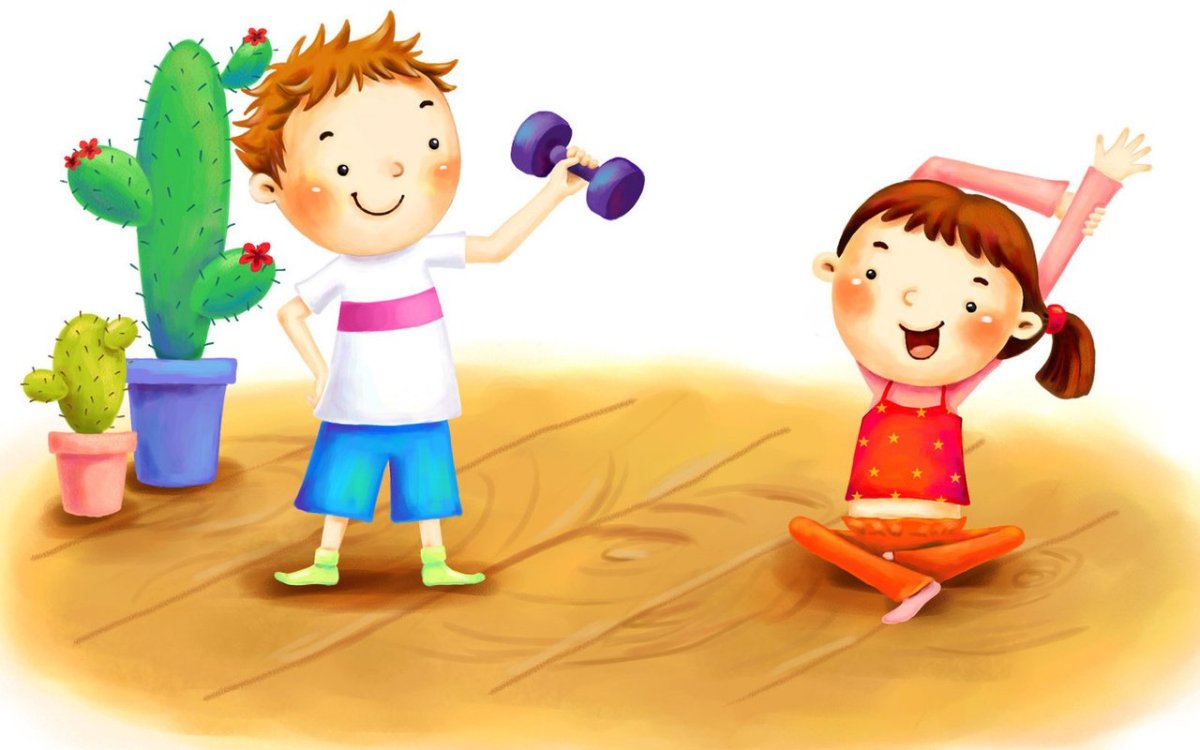 Спортивная девочка мультяшная