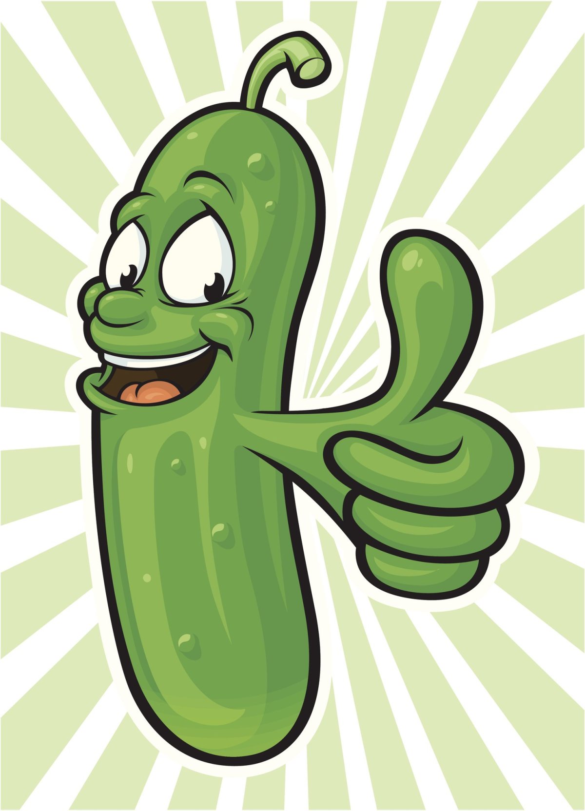 Огурец мультяшный