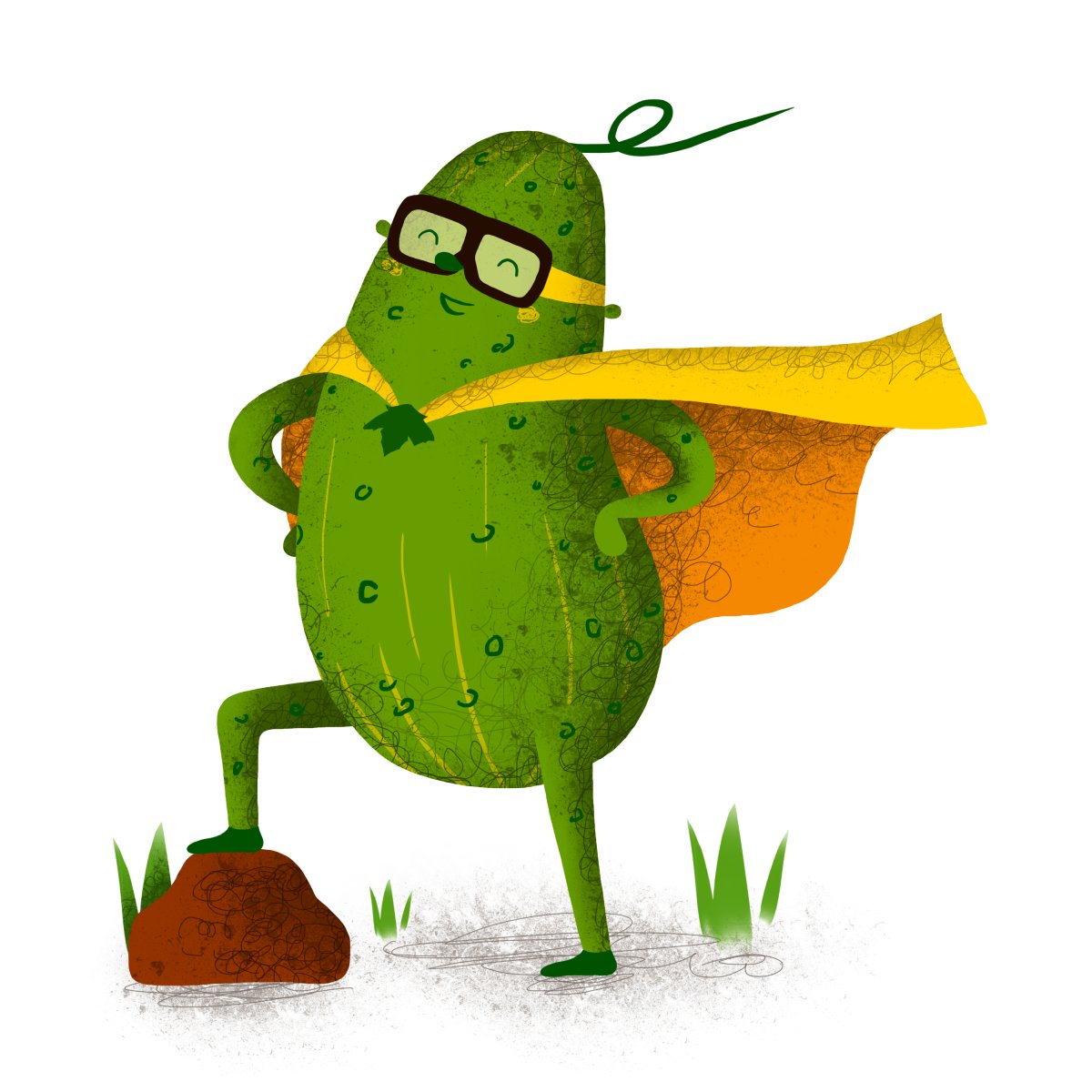 Маска огурчика для детского сада