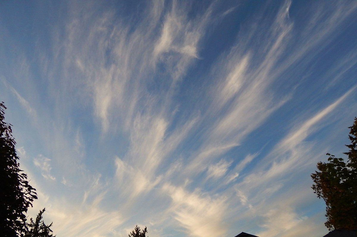 Тонкие перистые облака