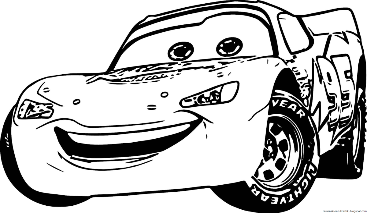 Раскраска молния Маккуин и Мэтр