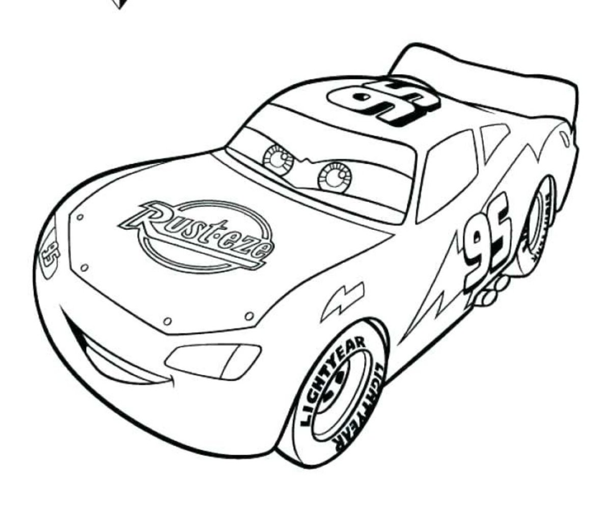 Молния Маквин разукрашка