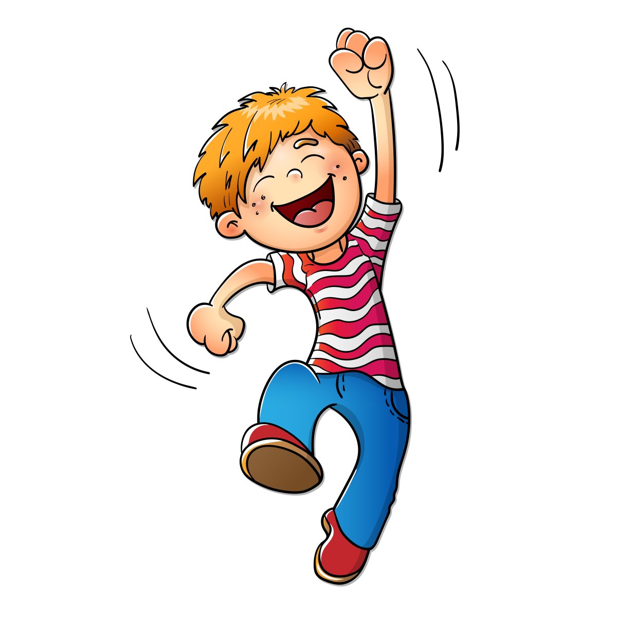 Улыбчивый мальчик мультяшка