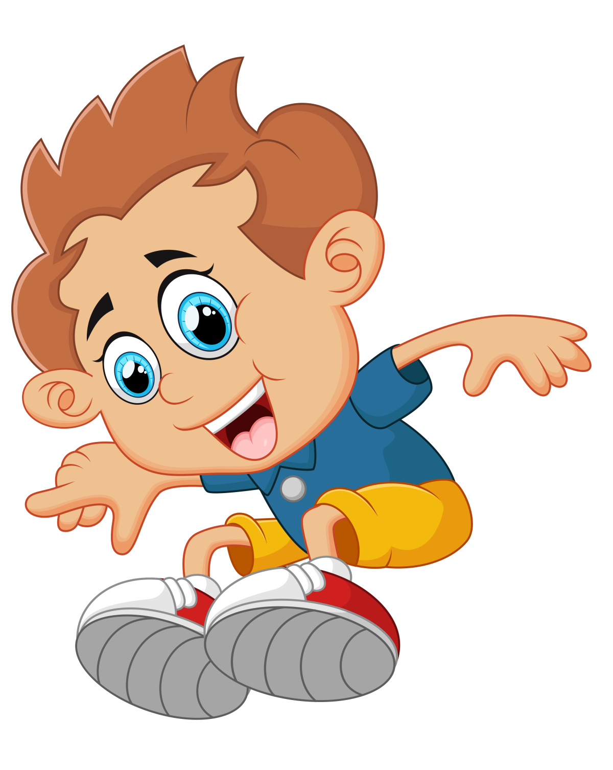 Счастливый мальчик вектор