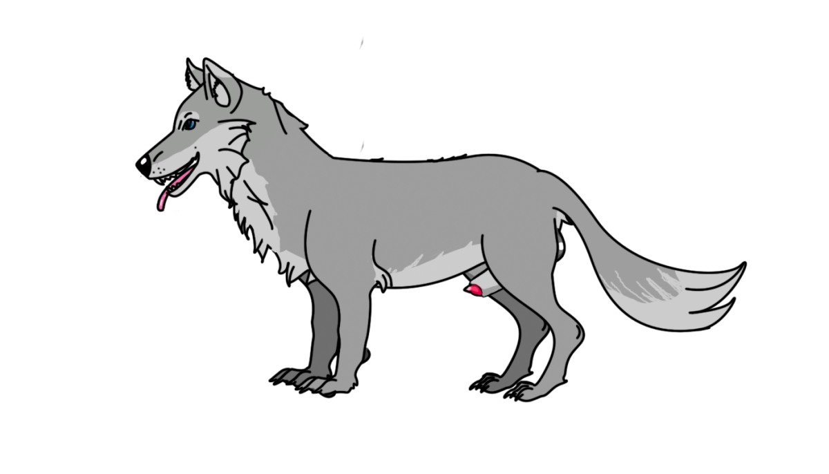 Волк рисунок мультяшный