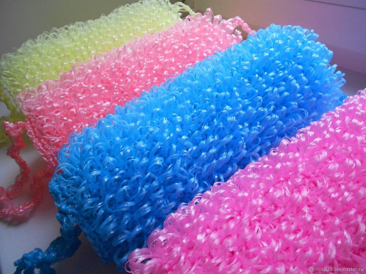 Мочалка на прозрачном фоне