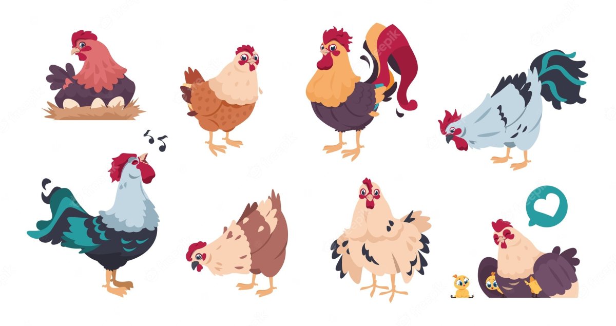 Курочка мультяшная