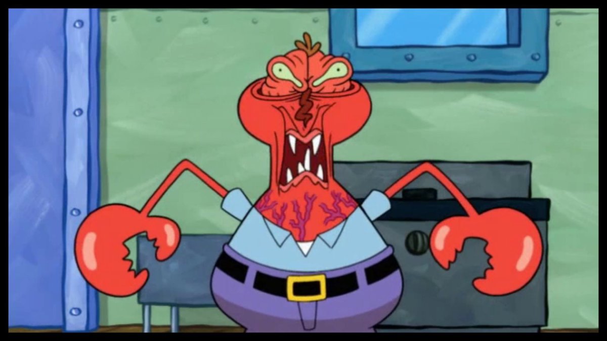 Раскраска мистера КРАБСА