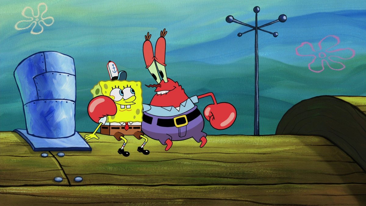 Губка Боб квадратные штаны Мистер Крабс и планктон