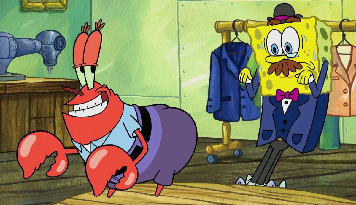 Мистер Крабс в шапочке