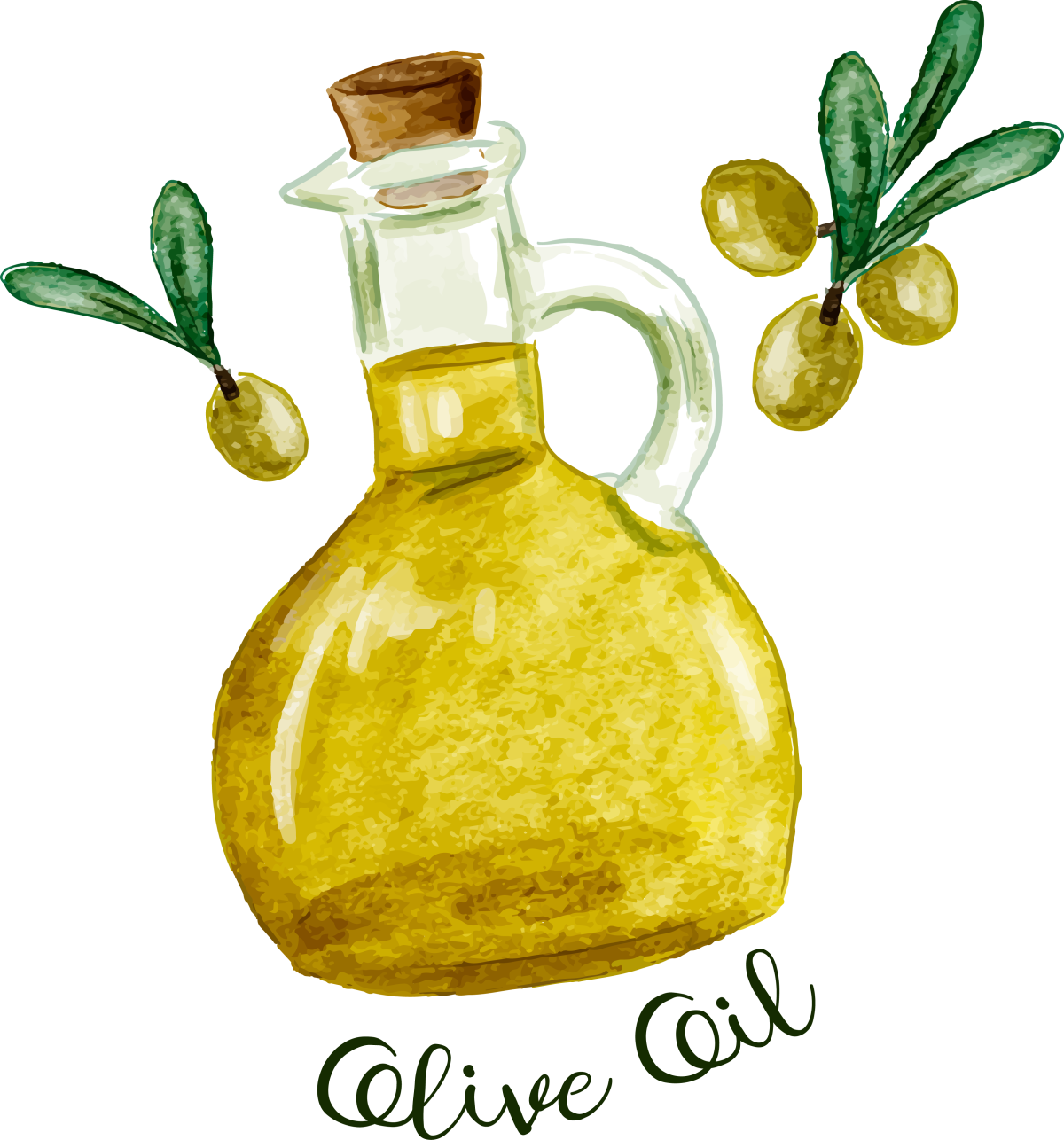 Баклажка масло в векторе