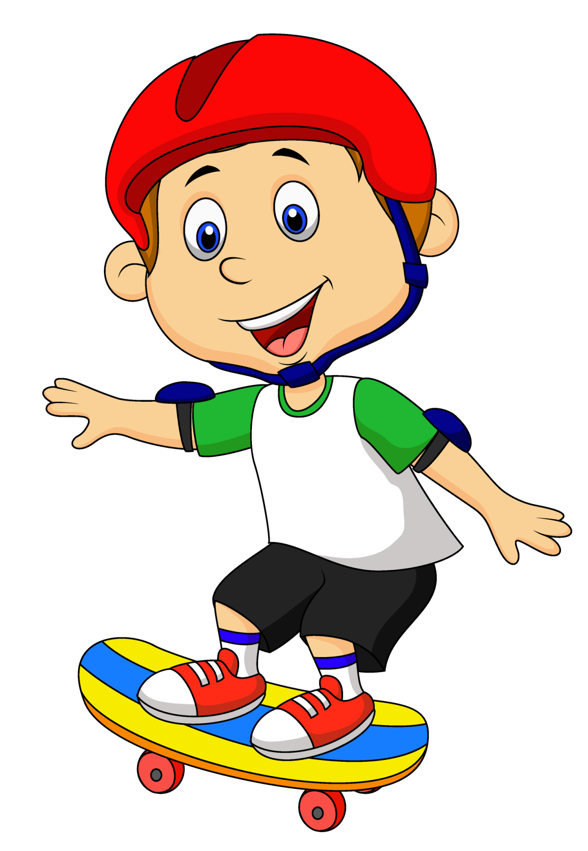 Спортивный мальчик мультяшный