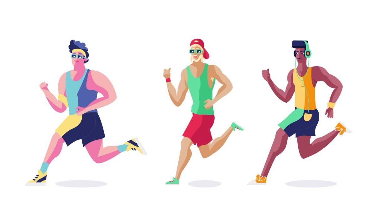 Бегун рисунок