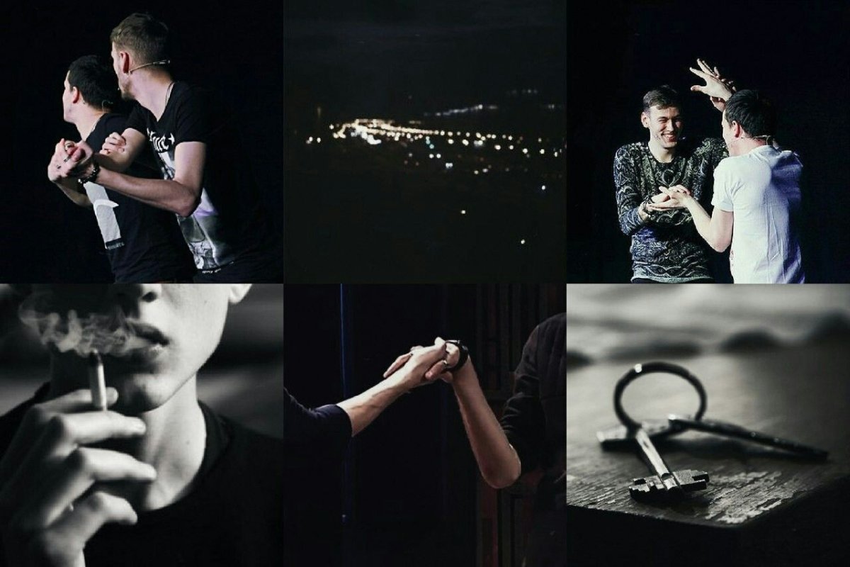 Арсений Попов и Антон Шастун коллаж