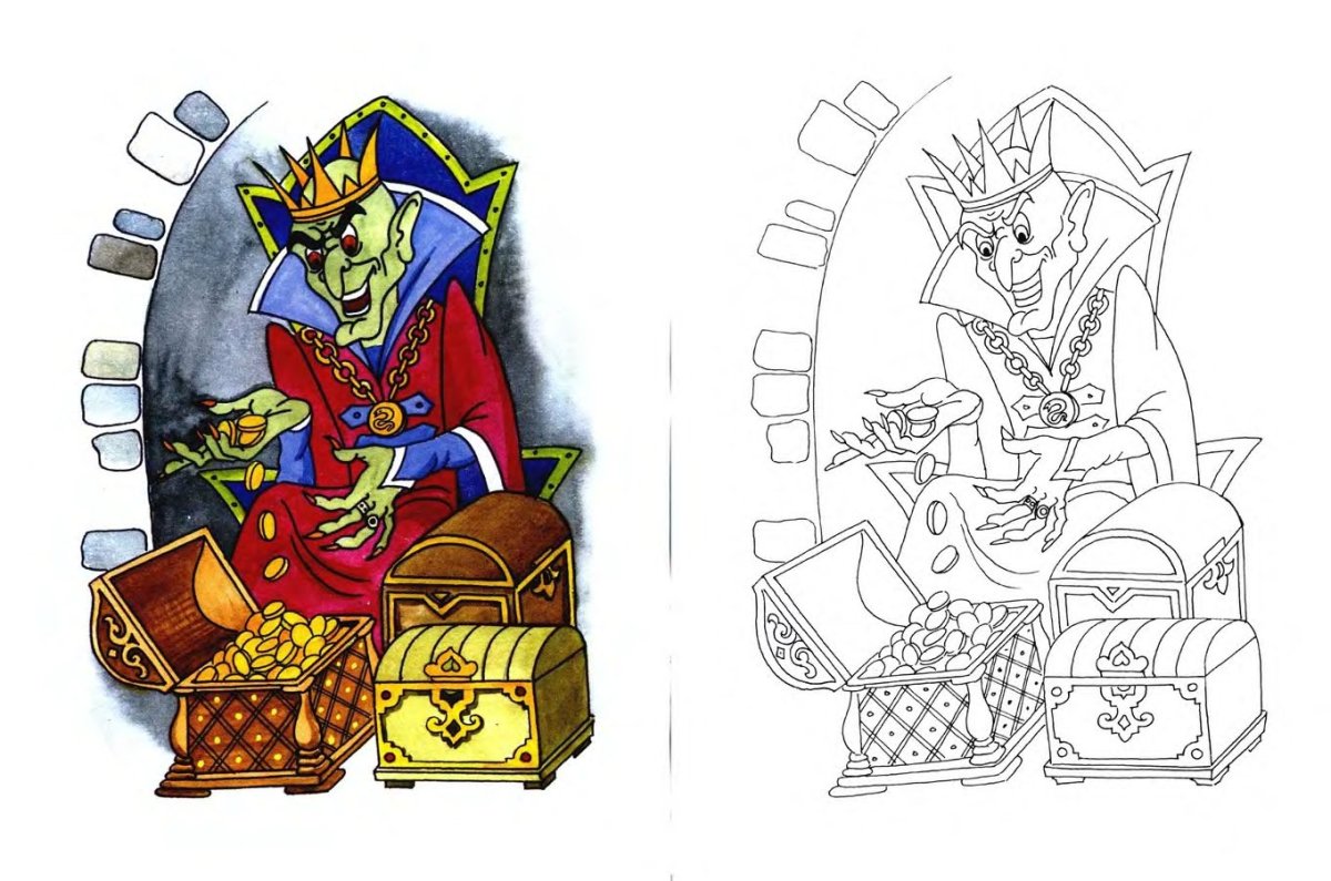 Кощей Бессмертный рисунок карандашом