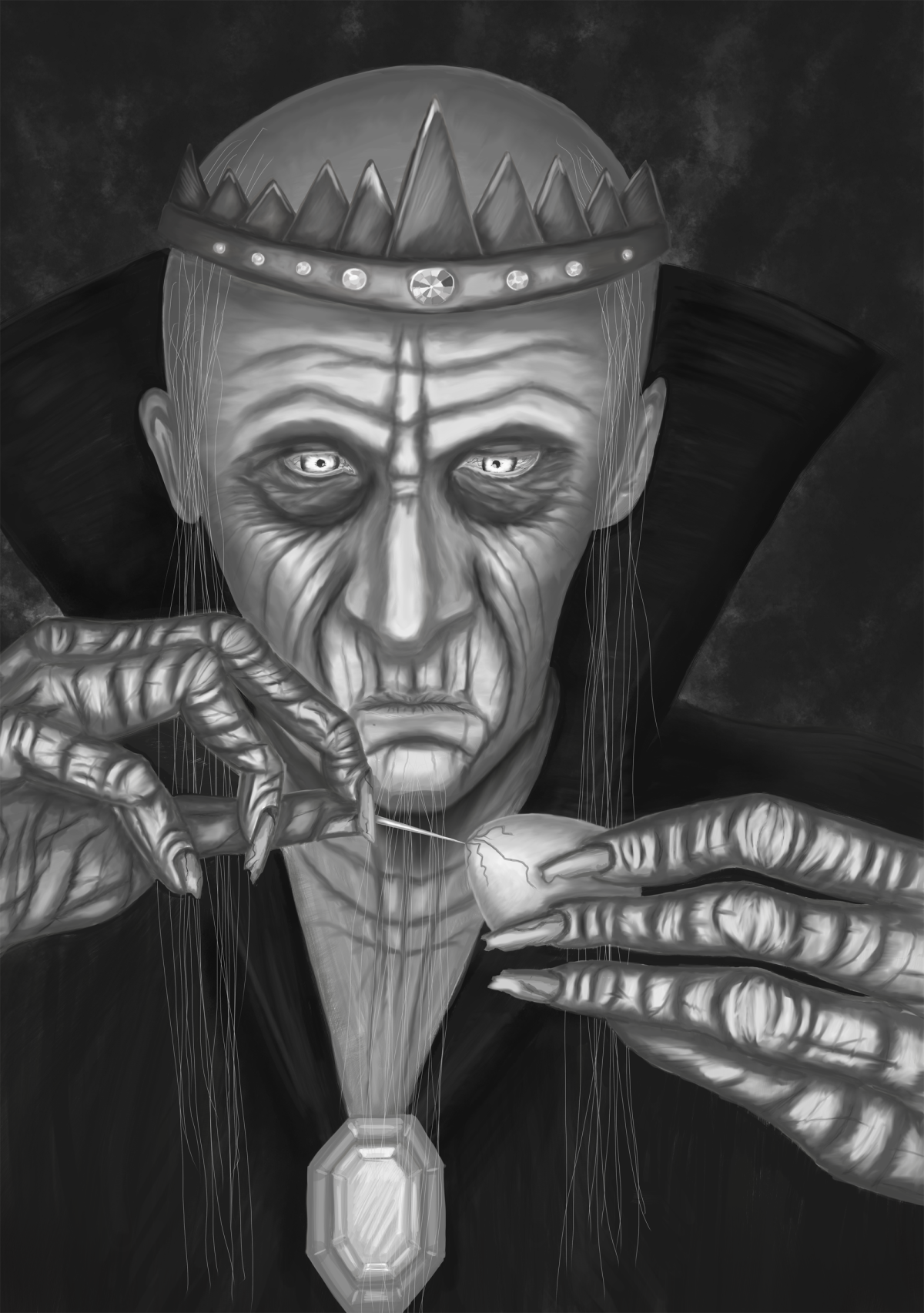 Кощей Бессмертный раскраска