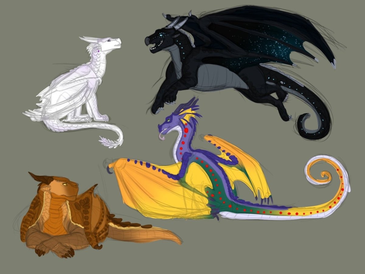 Драконья сага драконы референс