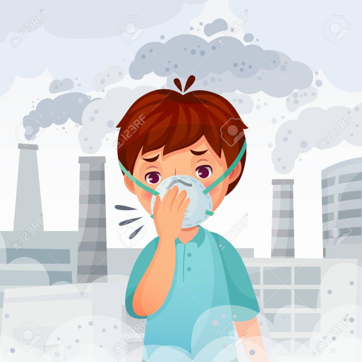 Загрязнение воздуха арт