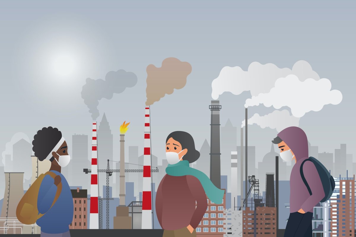 Air pollution vector