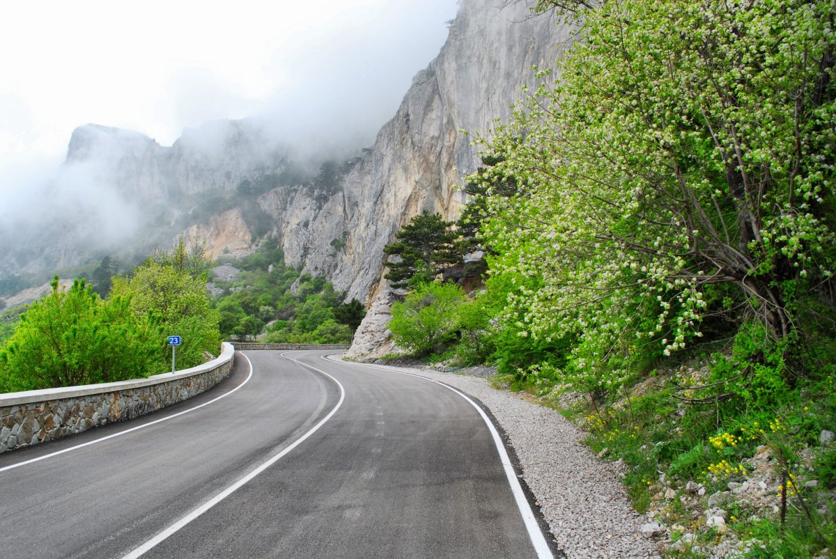 Горный серпантин Сочи