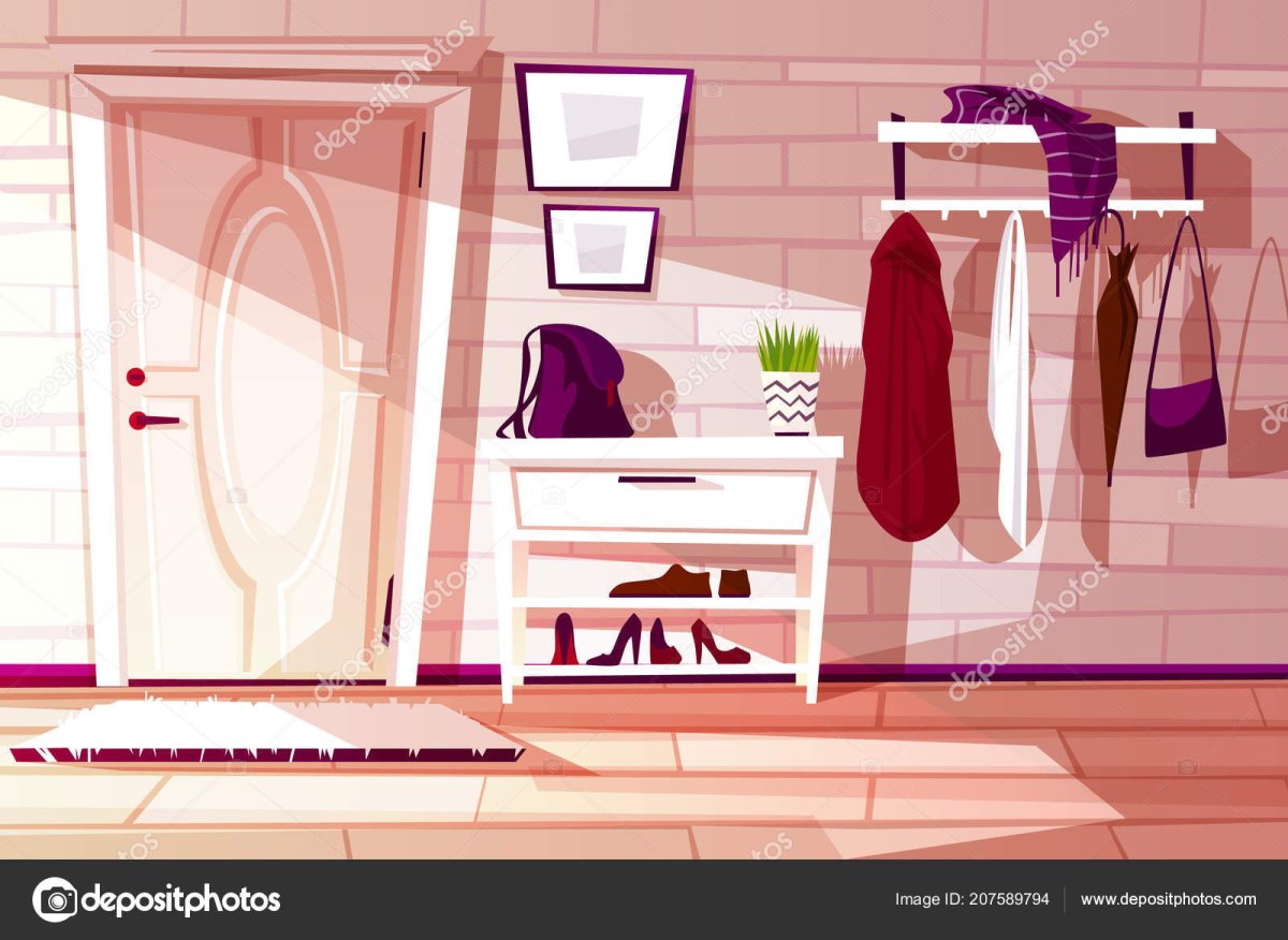 Прихожая для бумажной куклы