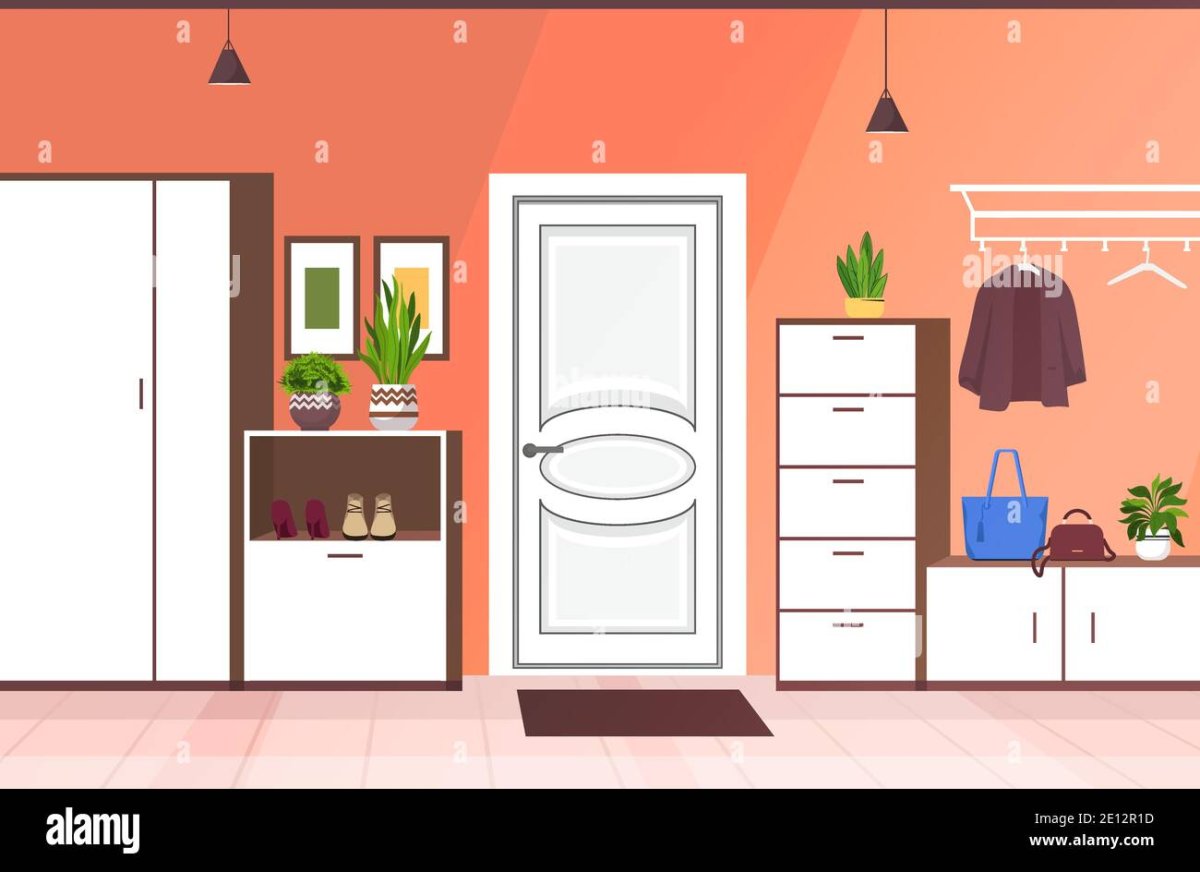 Домик три кота прихожая