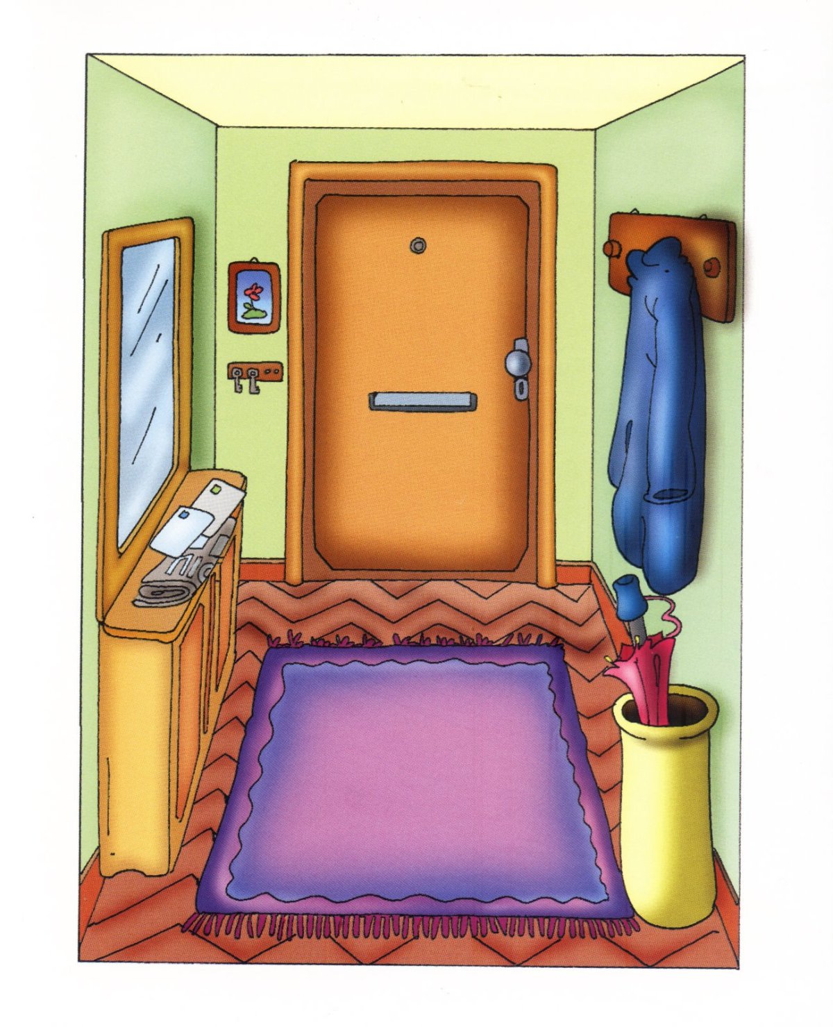 Коридор мультяшный