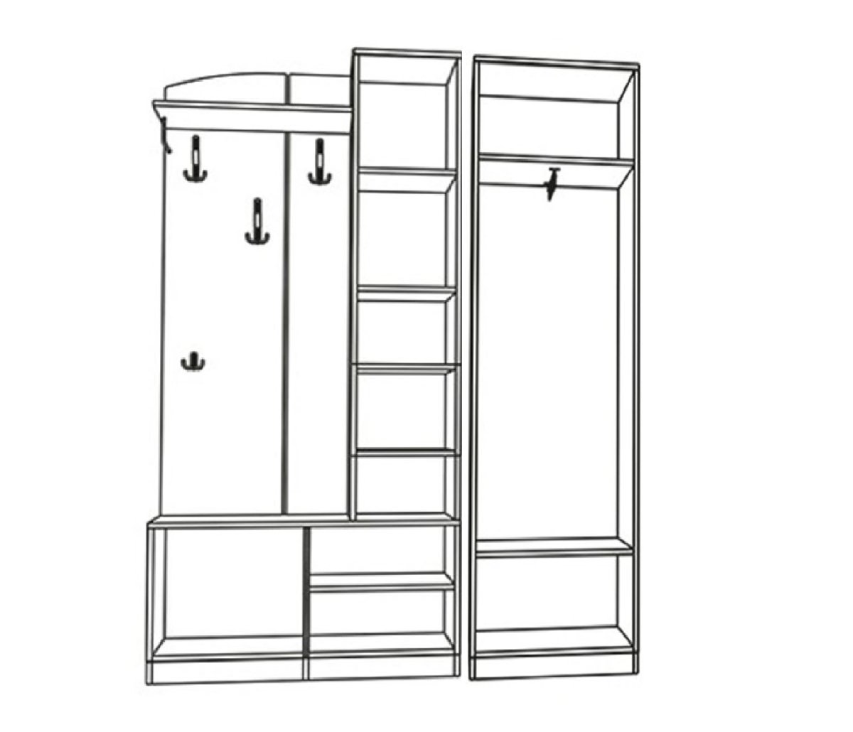 Шкаф в прихожую рисунок