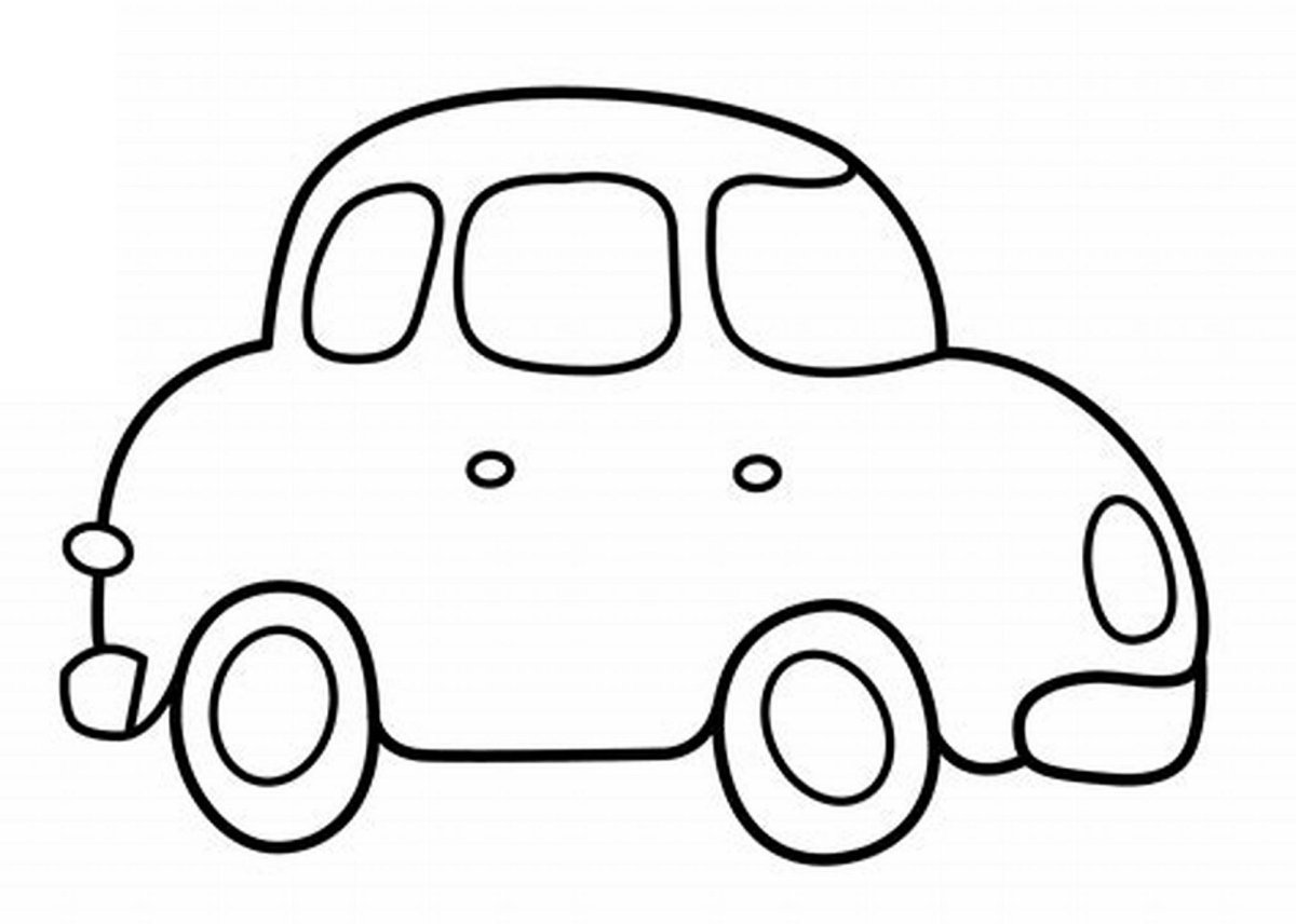 Раскраска для малышей. Машинки