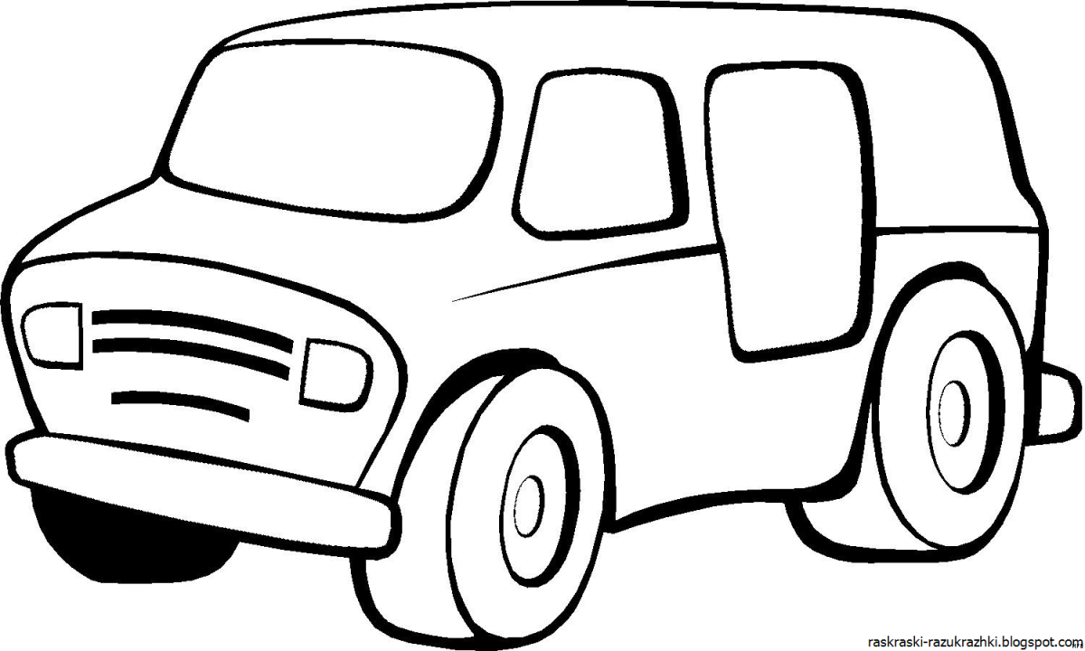 Раскраска Тойота Прадо 120