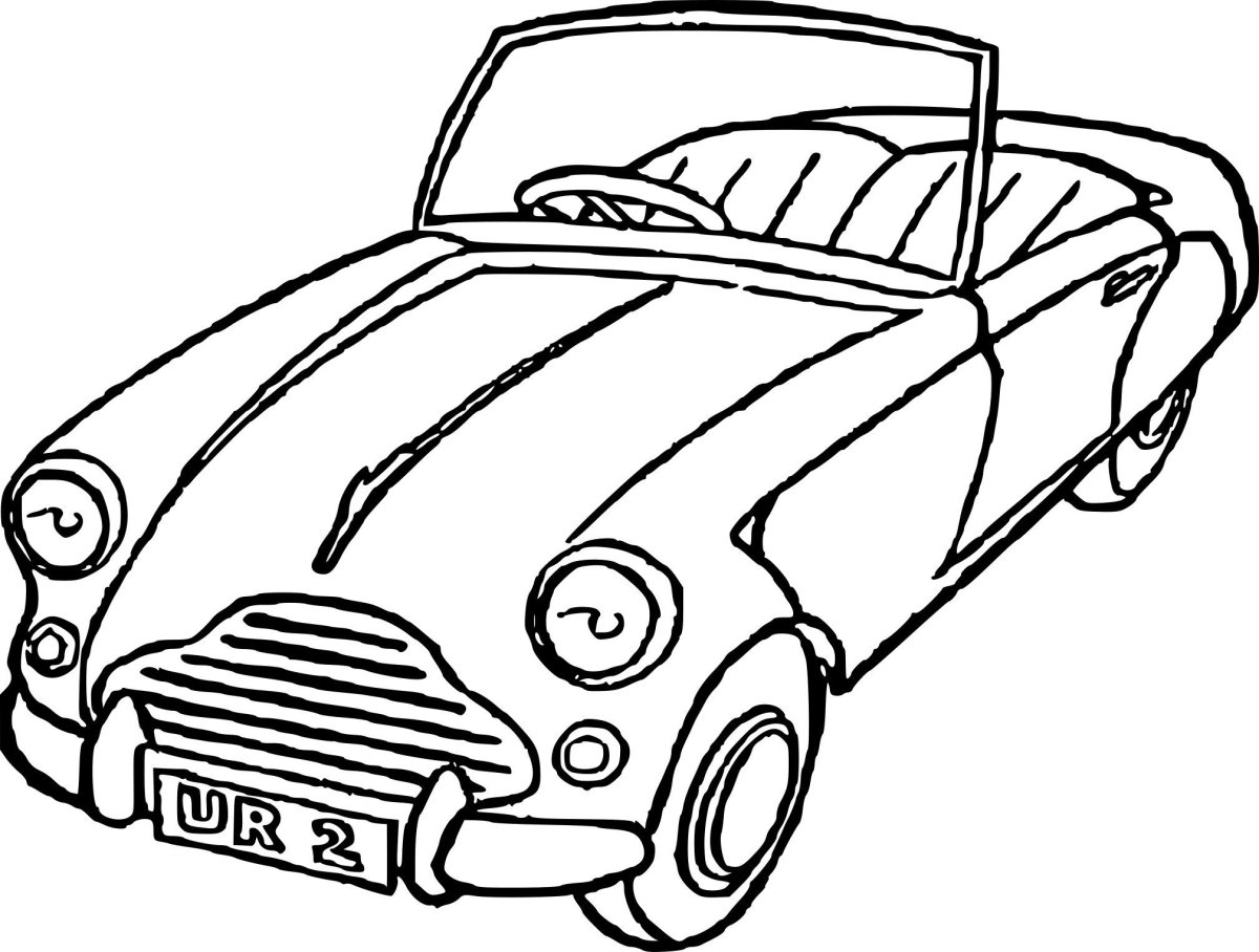 Автобус трафарет для детей