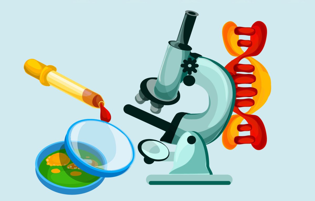 Микроскоп мультяшный