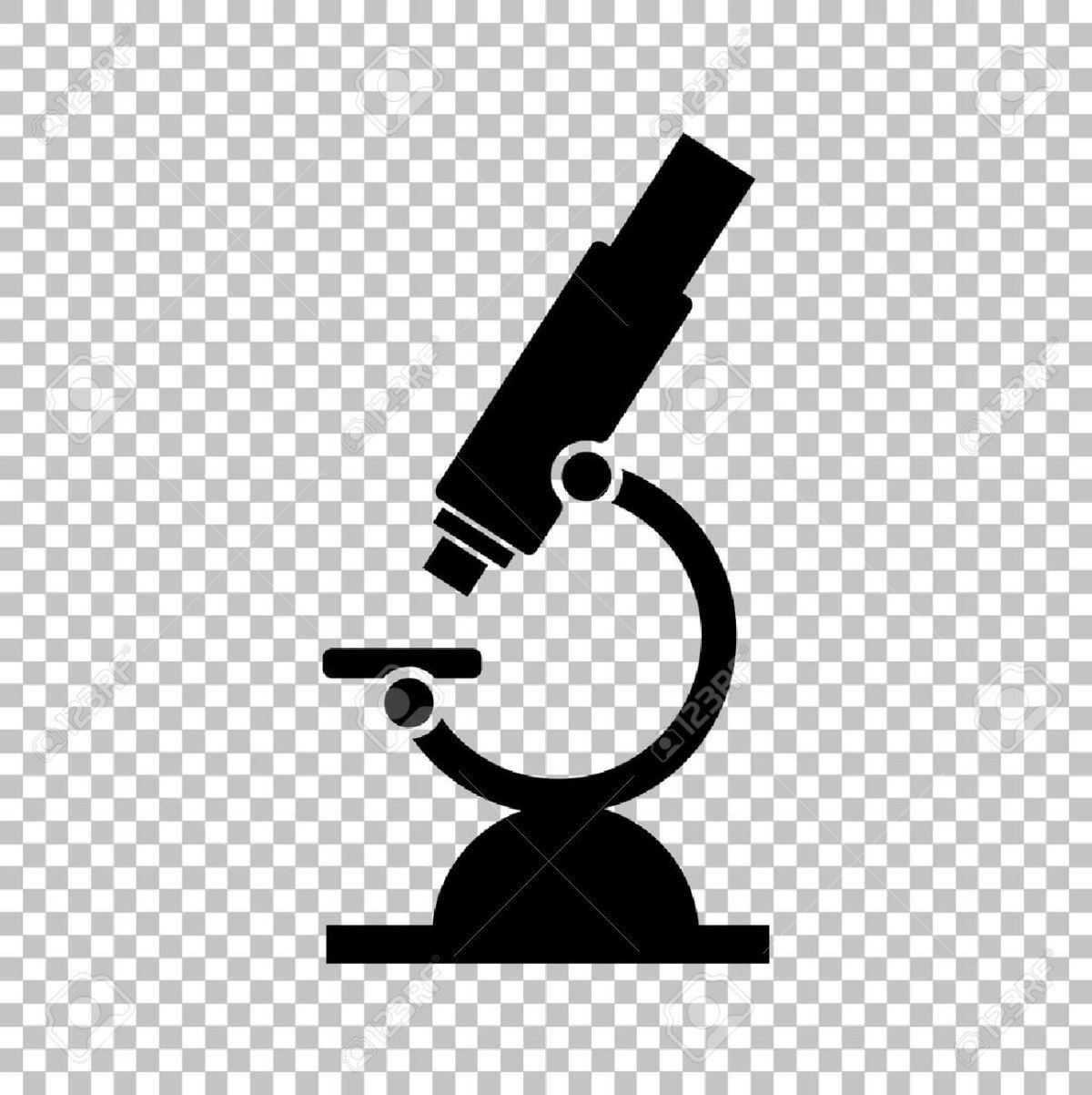 Значок микроскопа без фона