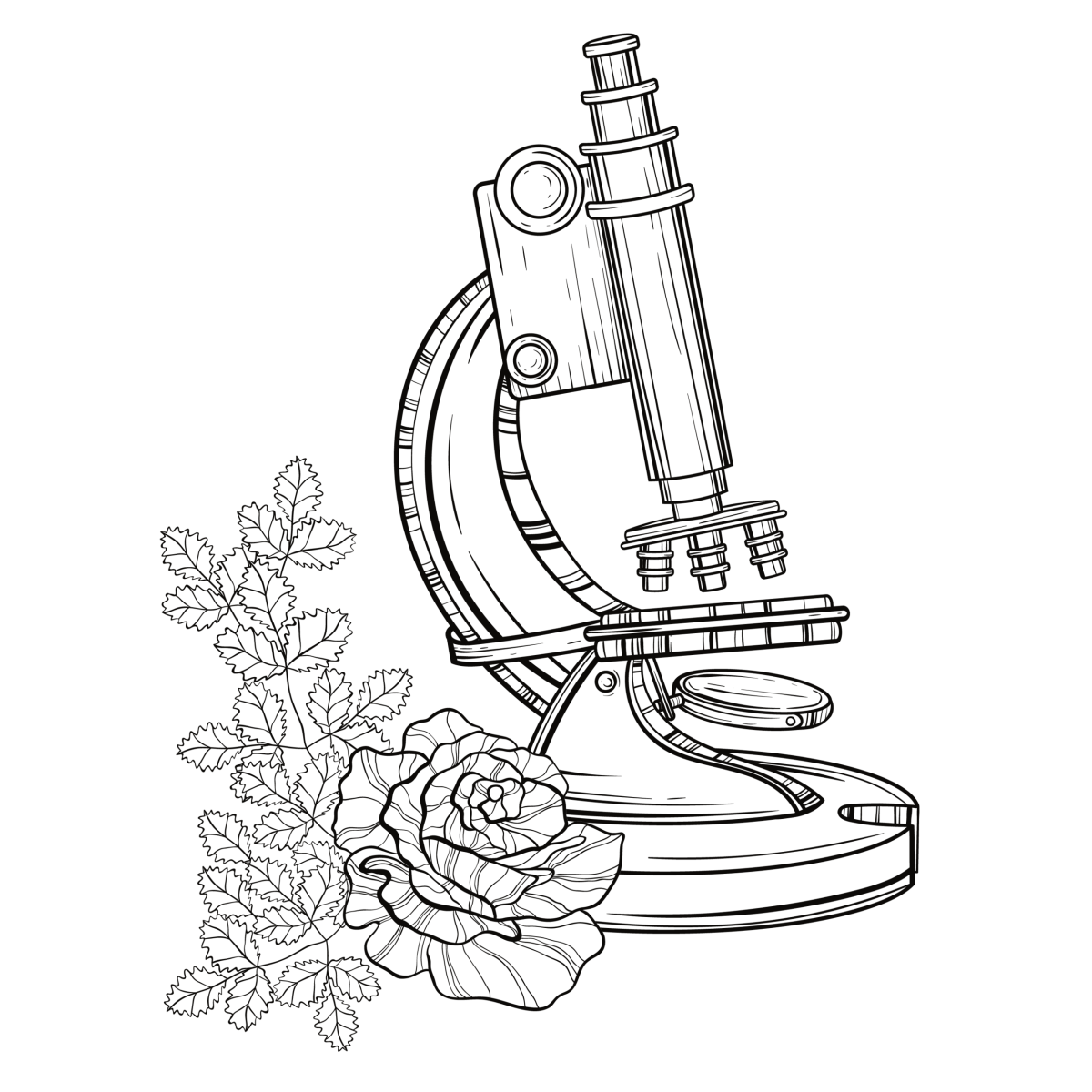 Картинки микроскопа для срисовки