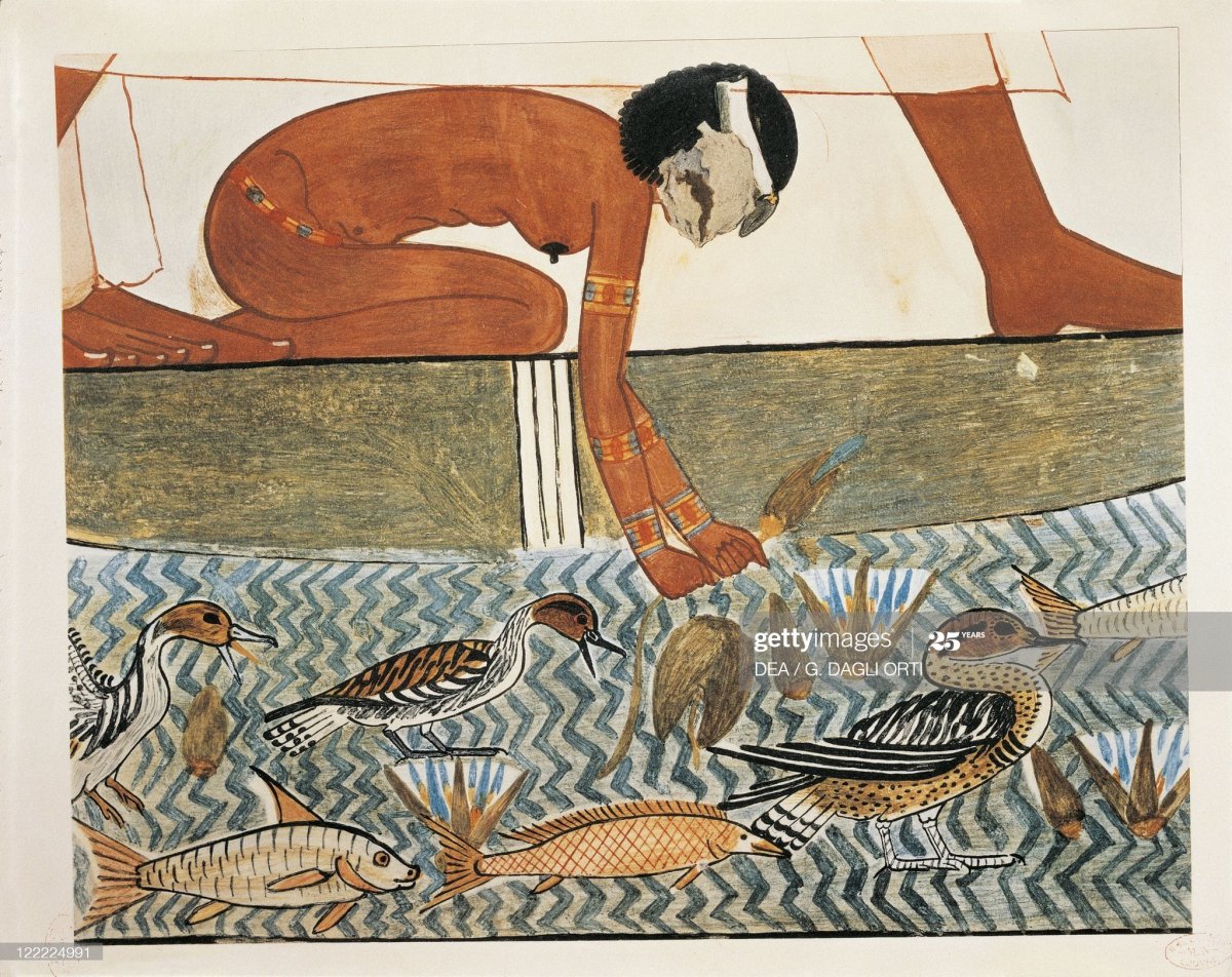 Хатхор богиня Египта фреска