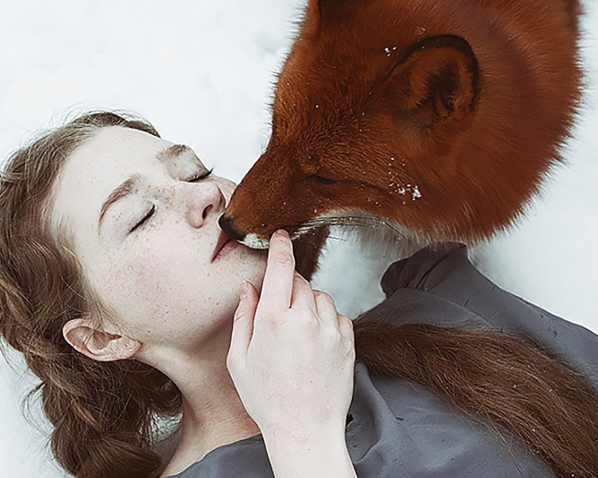 Лиса с поцелуйчиками