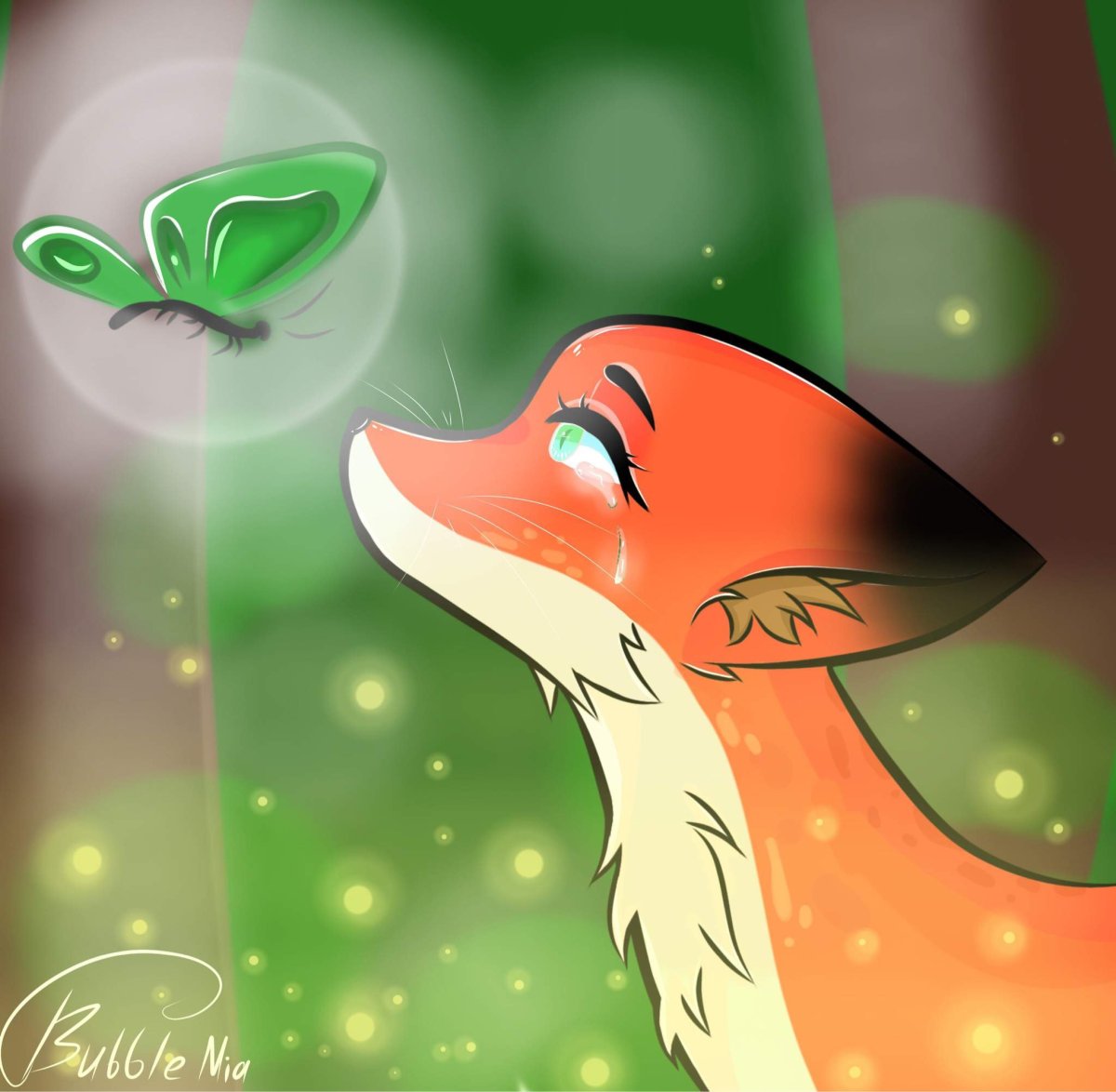 Лисичка плачет