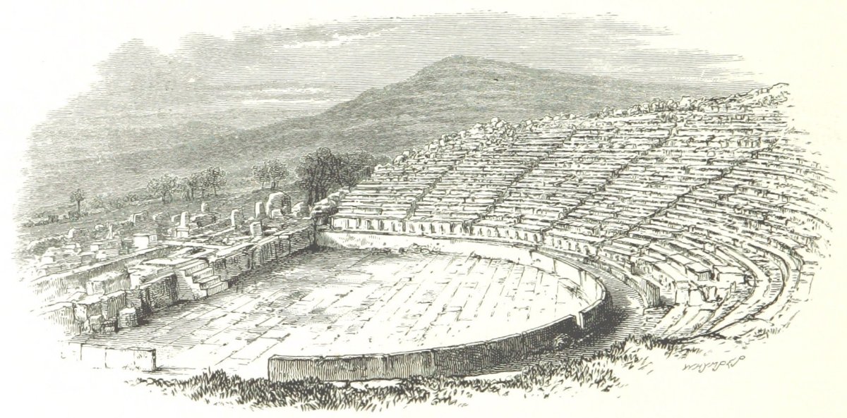 Театр Диониса Греция рисунок