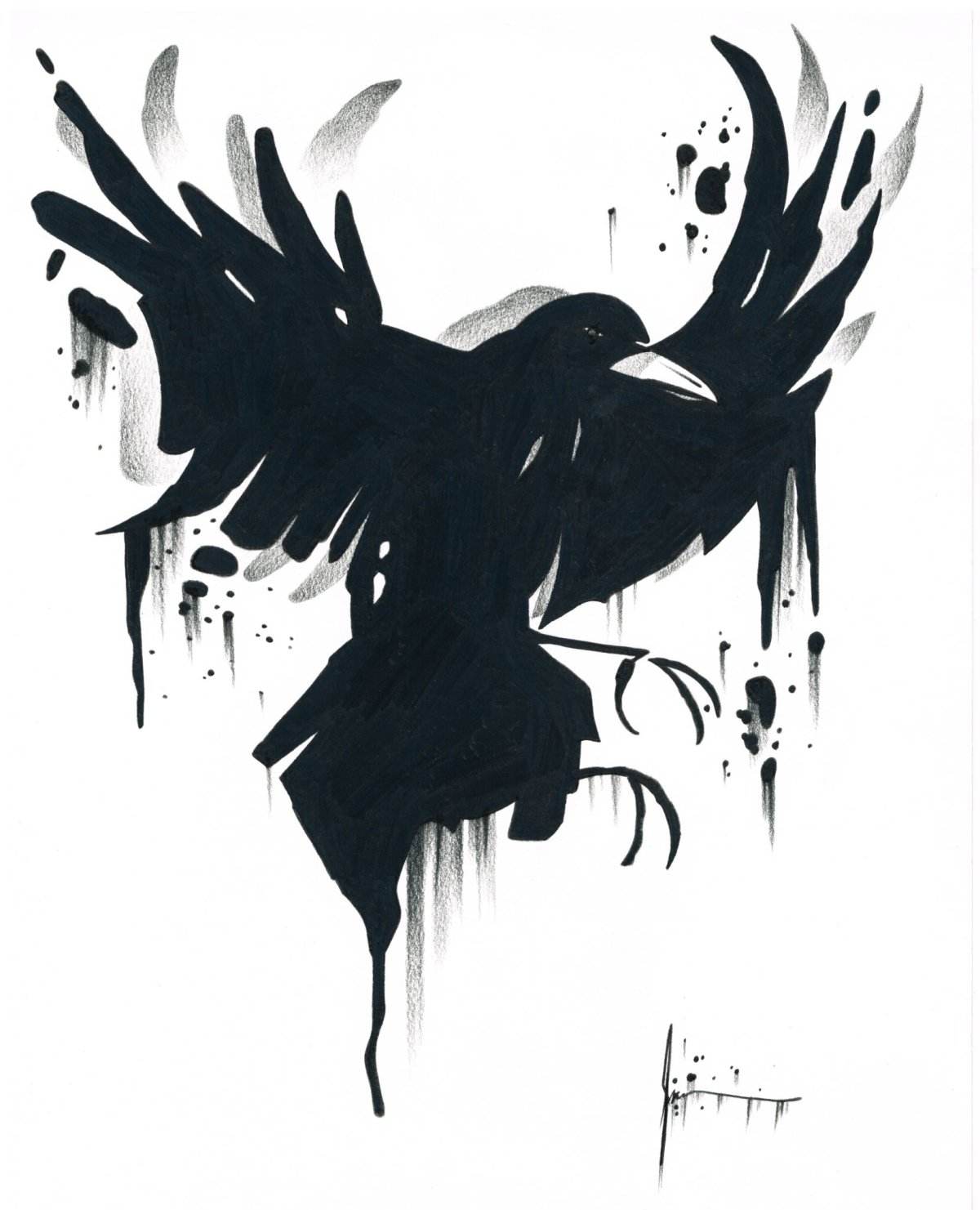 Тату Тотем ворон