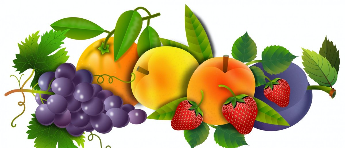 Фрукты клипарт на прозрачном фоне