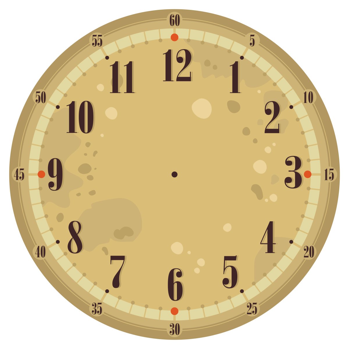 Циферблат по кругу