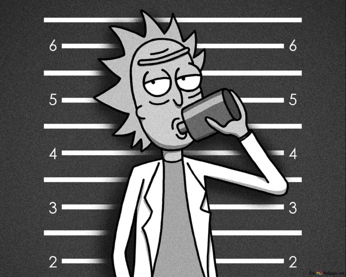 Рик с пистолетом Рик и Морти