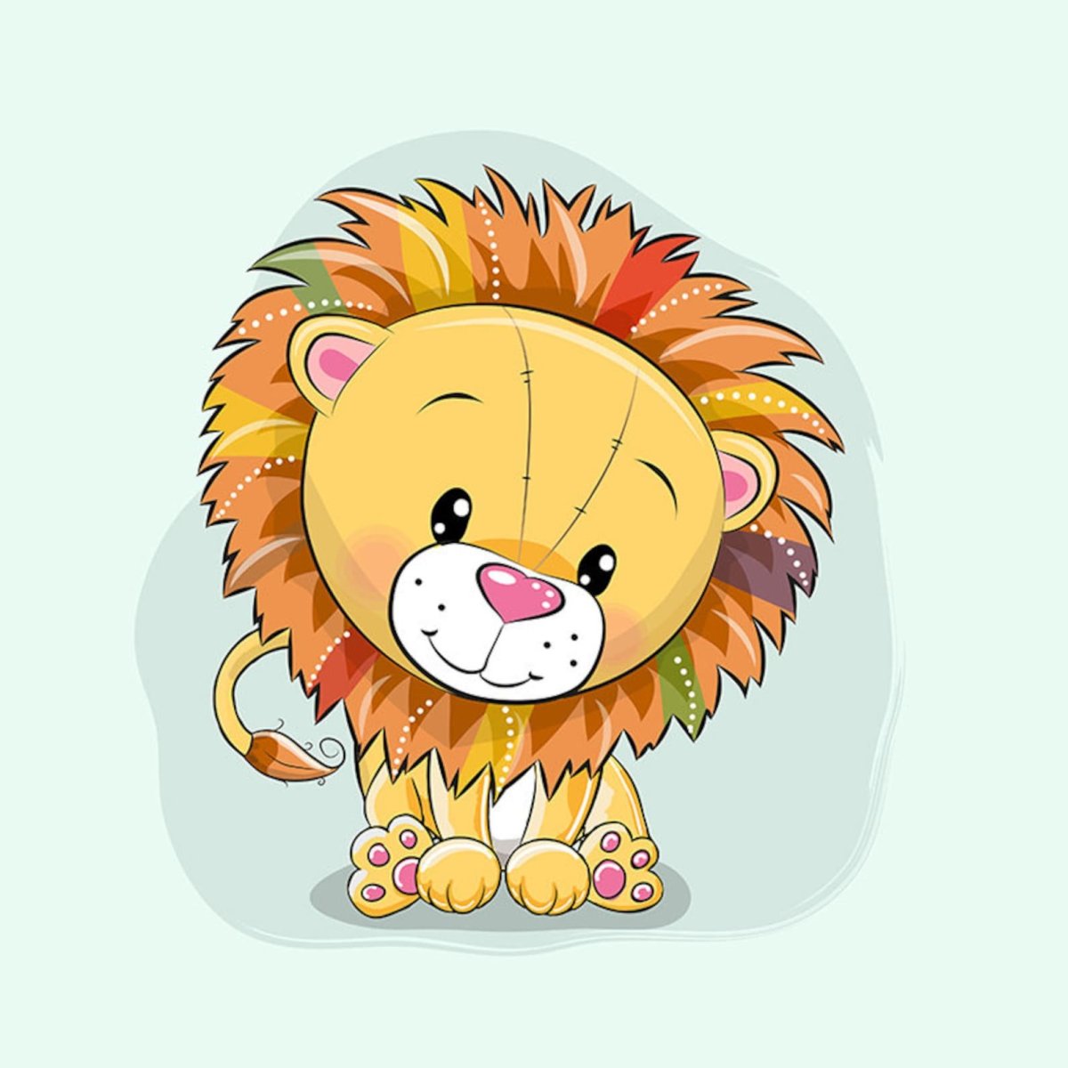 Львенок мультяшный