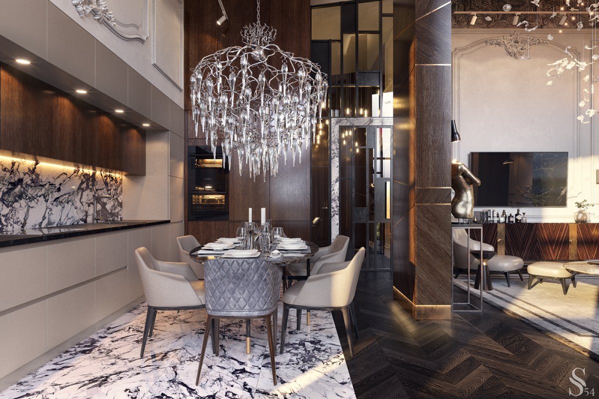 Мудборд в стиле арт деко