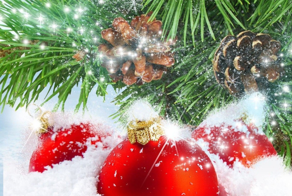 Новогодняя шишка